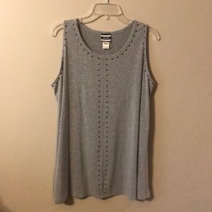 Gray womens tank . Large